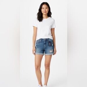 GAP Blue Jean Shorts with Distressed Details